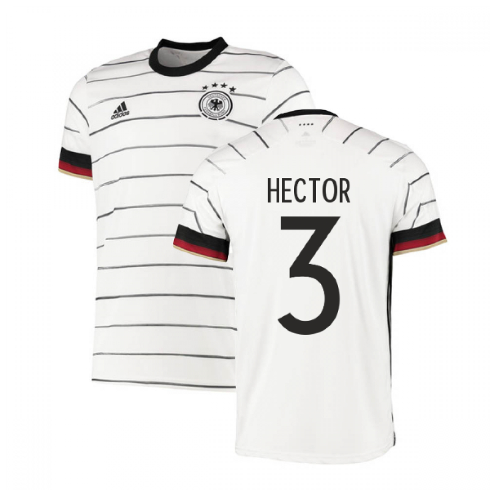 '20-'21 Germany Home Adidas Football Shirt (Hector 3) Polyester Jonas Hector Men's White Xxl