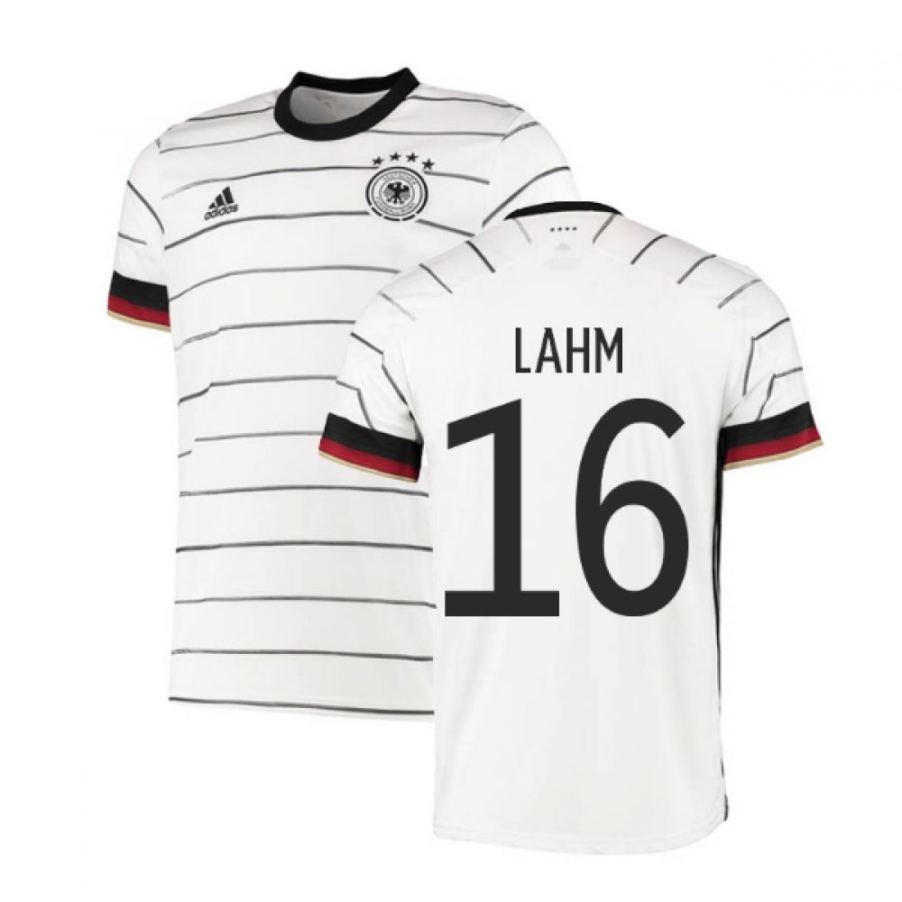 '20-'21 Germany Home Adidas Football Shirt (Lahm 16) Polyester Philipp Lahm Men's White Xxl