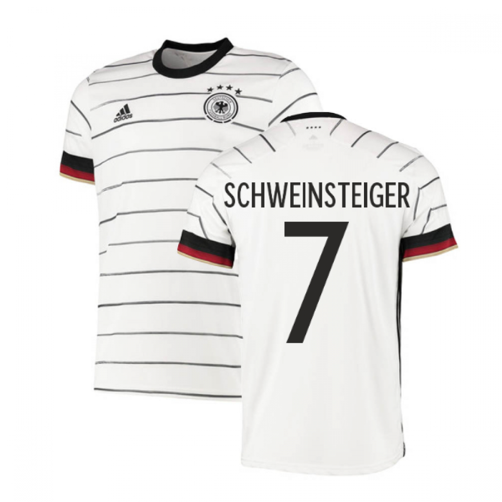 '20-'21 Germany Home Adidas Football Shirt (Schweinsteiger 7) Polyester Bastian Schweinsteiger Men's White Xxl