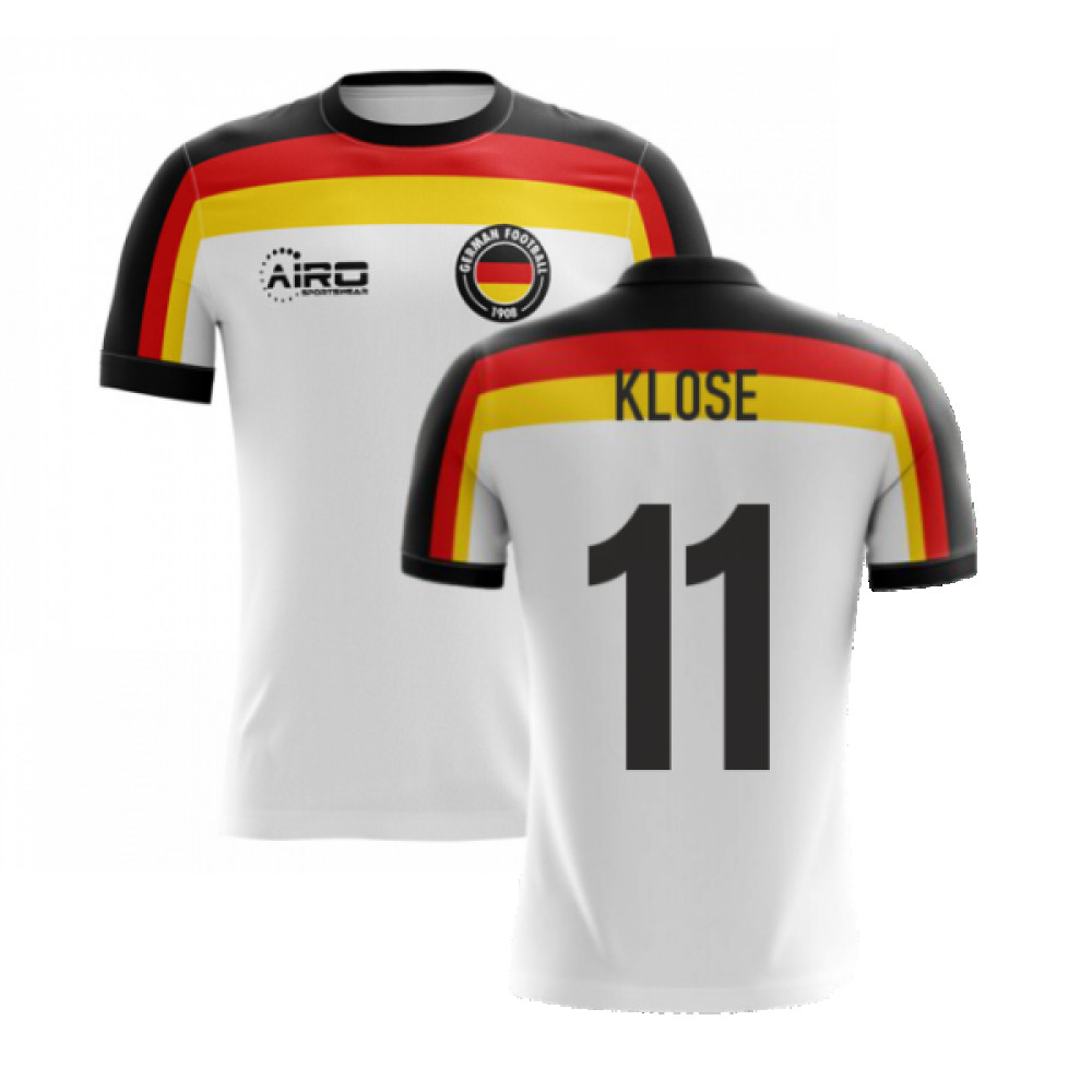 '25-'26 Germany Home Concept Football Shirt (Klose 11) Polyester Made By: Airo Sportswear Men's White Medium