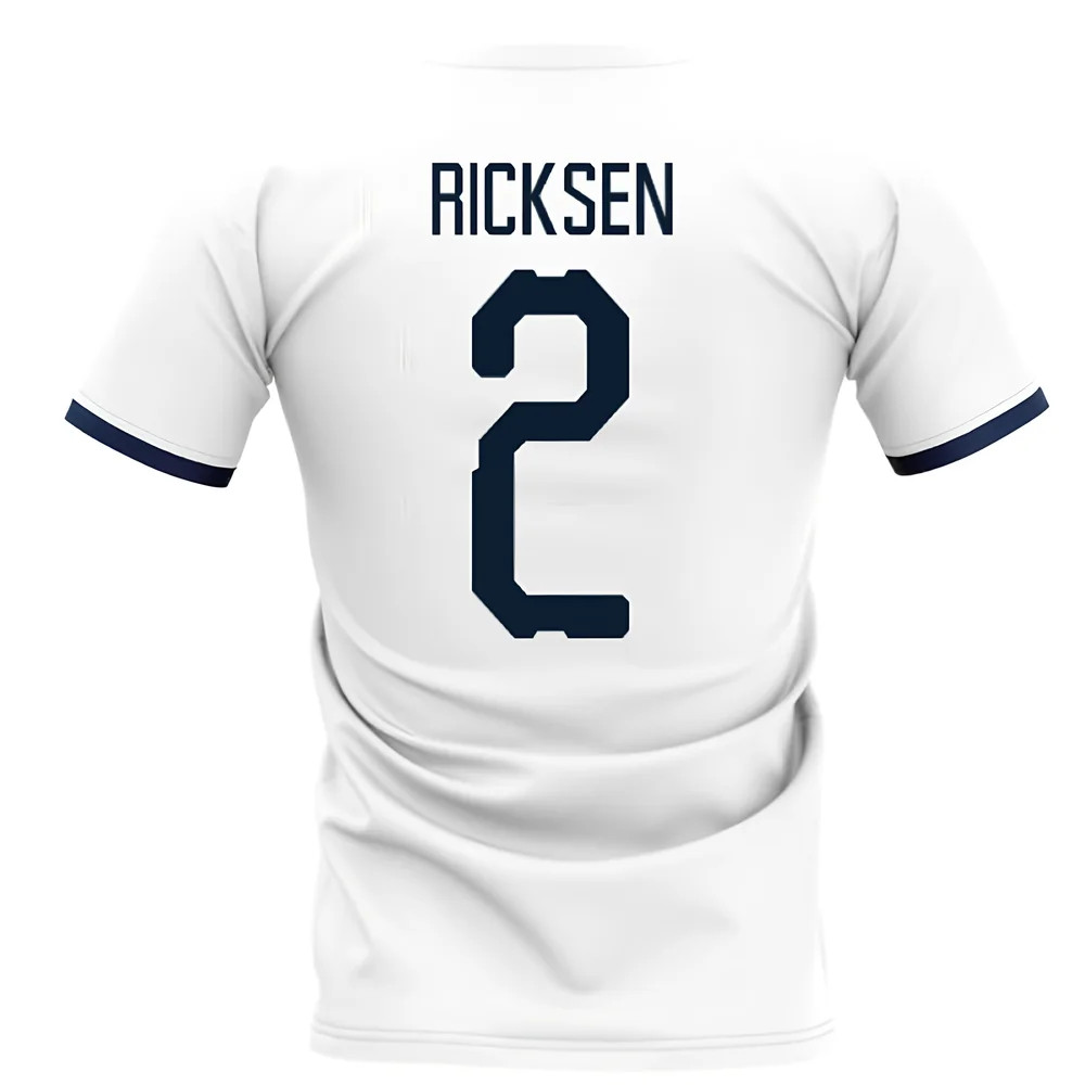 '25-'26 Glasgow Away Concept Football Shirt (Ricksen 2) Polyester Fernando Ricksen Rangers Made By: Airo Sportswear Men's White 3XL