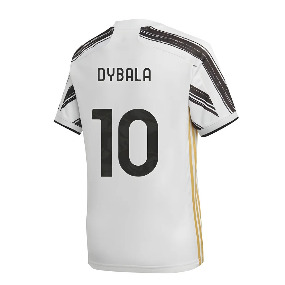 '20-'21 Juventus Adidas Home Football Shirt (Dybala 10) Polyester Paulo Dybala Men's White Xxl