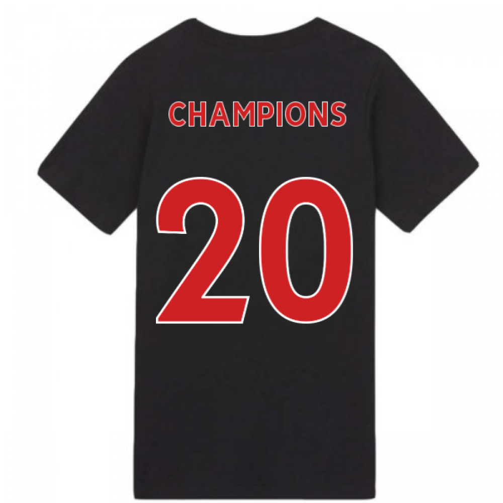 Click to view product details and reviews for 2020 2021 Liverpool Evergreen Crest Tee Black Champions 20.