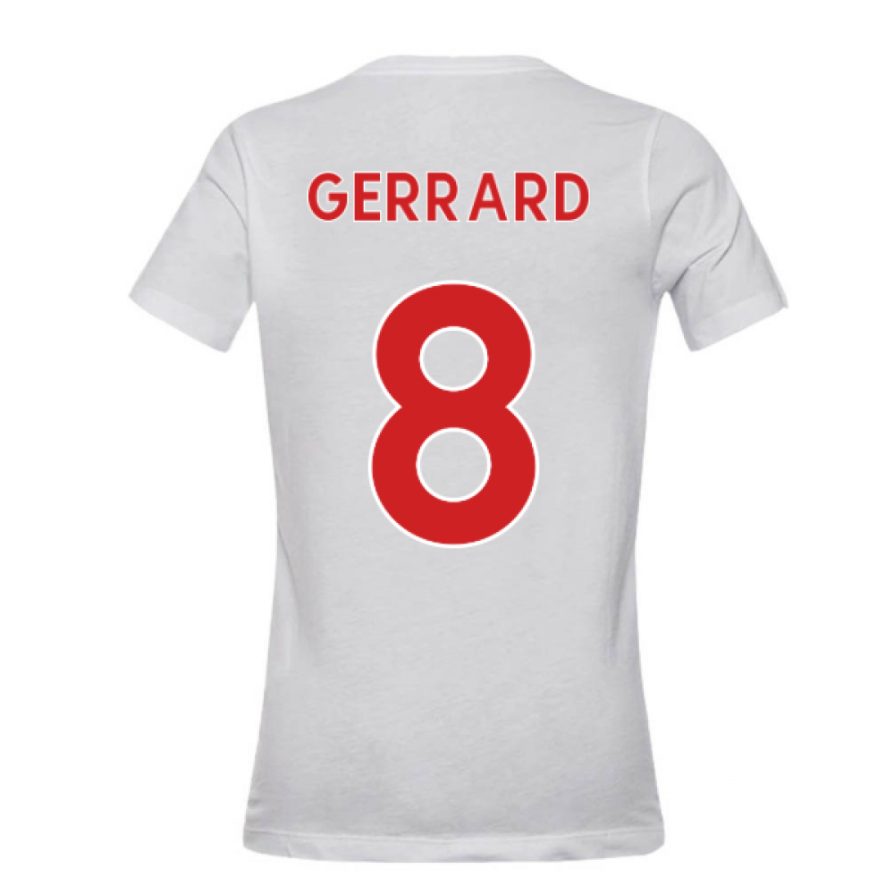 Click to view product details and reviews for 2020 2021 Liverpool Evergreen Crest Tee White Gerrard 8.