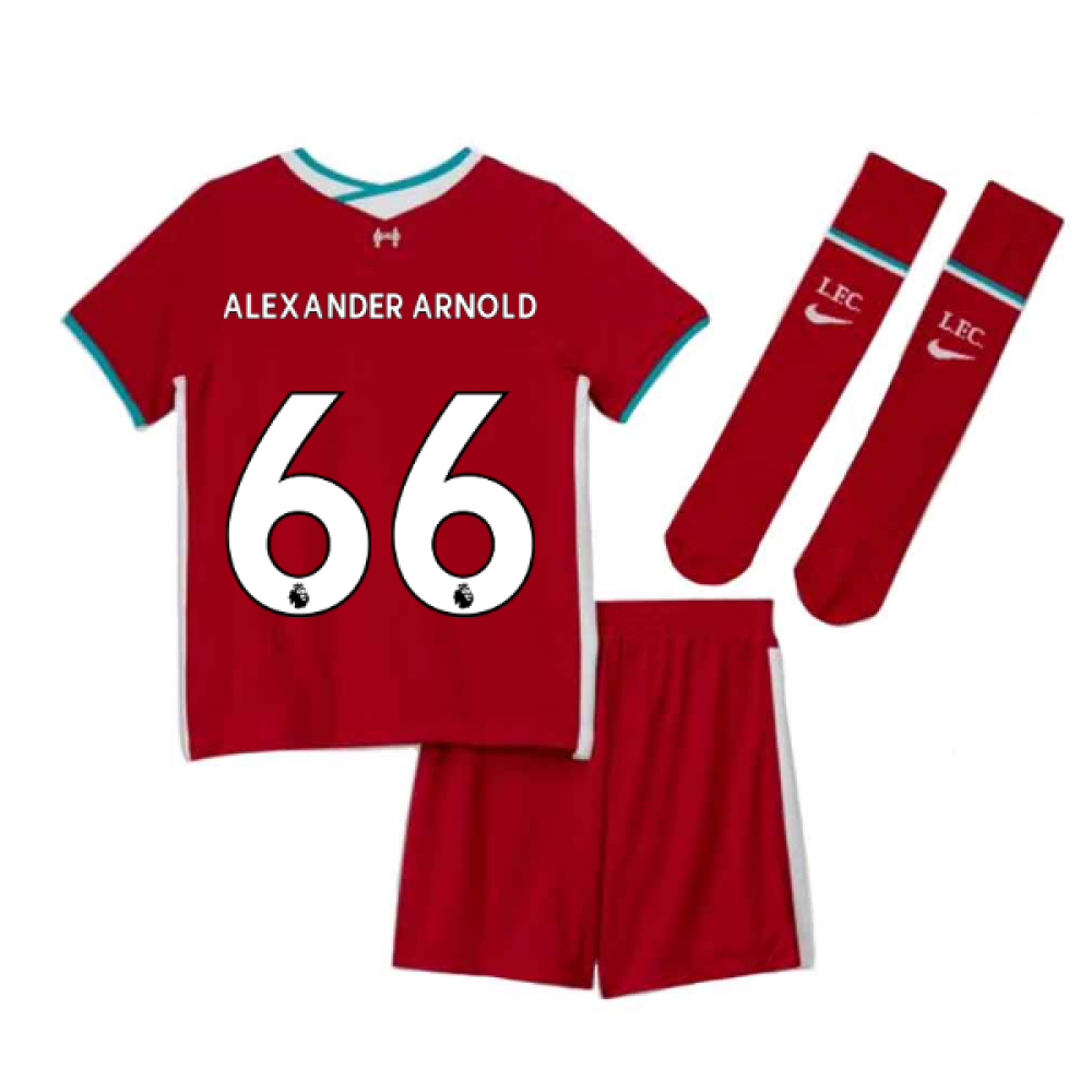 Click to view product details and reviews for 2020 2021 Liverpool Home Nike Little Boys Mini Kit Alexander Arnold 66.