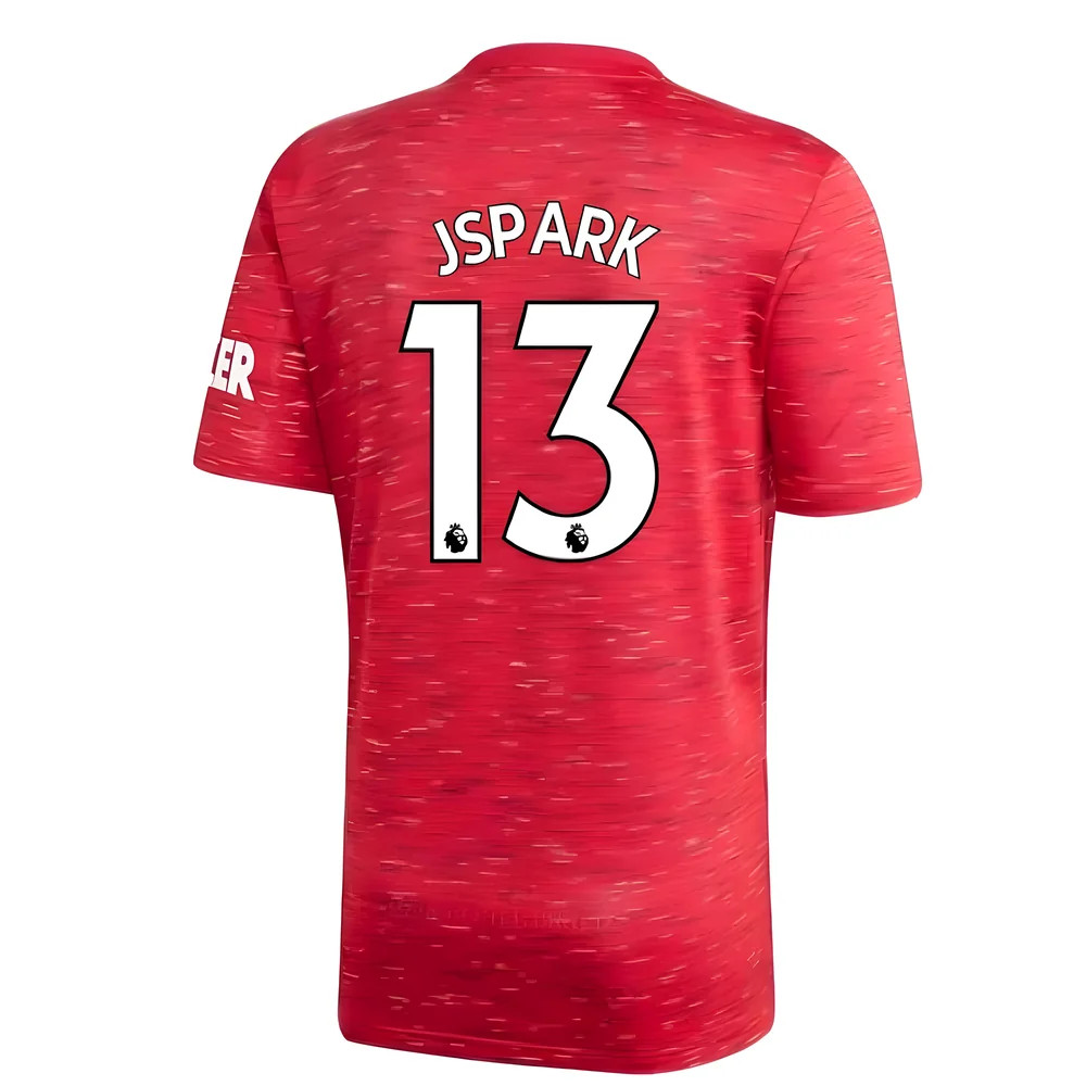 '20-'21 Man Utd Adidas Home Football Shirt (Kids) (J.s.park 13) Polyester Park Ji Sung Manchester United Unisex Kids Red Size 9-10