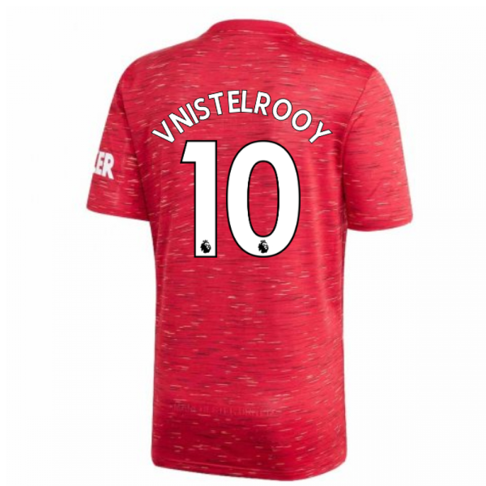 '20-'21 Man Utd Adidas Home Football Shirt (Kids) (V.nistelrooy 10) 9-10 Polyester Ruud Van Nistelrooy Manchester United Unisex Kids Red Size 15-16