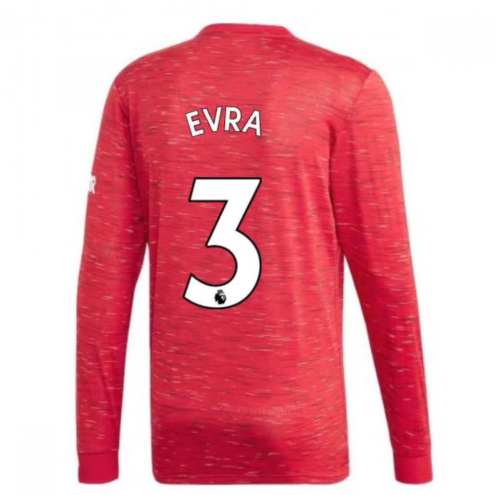Click to view product details and reviews for 2020 2021 Man Utd Adidas Home Long Sleeve Shirt Evra 3.