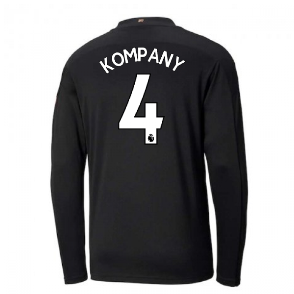 2020-2021 Manchester City Puma Away Long Sleeve Shirt (Kids) (Kompany 4)