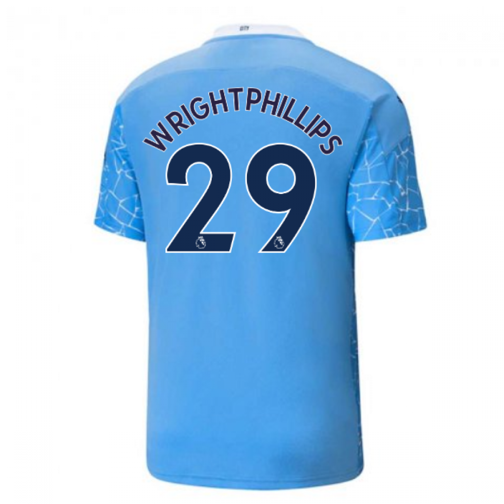 2020-2021 manchester city puma home football shirt (wright-phillips 29)