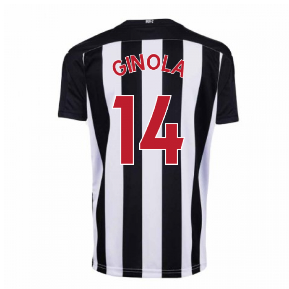 '20-'21 Newcastle Home Football Shirt (Kids) (Ginola 14) Polyester David Ginola Made By: Puma Unisex Kids White Large