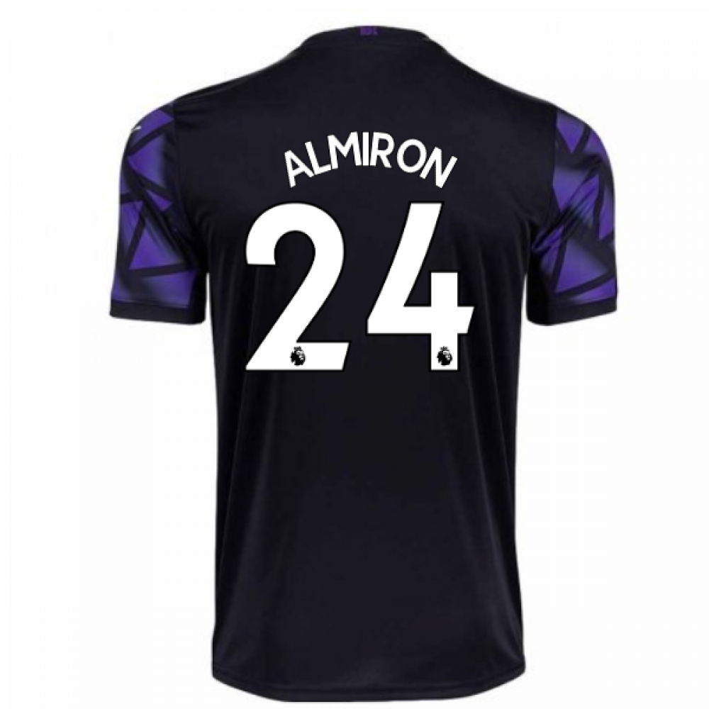 '20-'21 Newcastle Third Football Shirt (Almiron 24) Polyester Miguel Almiron Made By: Puma Men's Purple Large