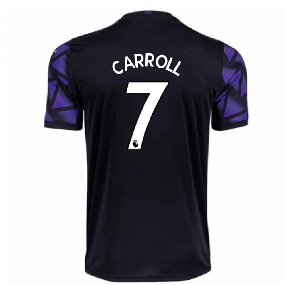 '20-'21 Newcastle Third Football Shirt (Carroll 7) Polyester Andy Carroll Made By: Puma Men's Purple Large