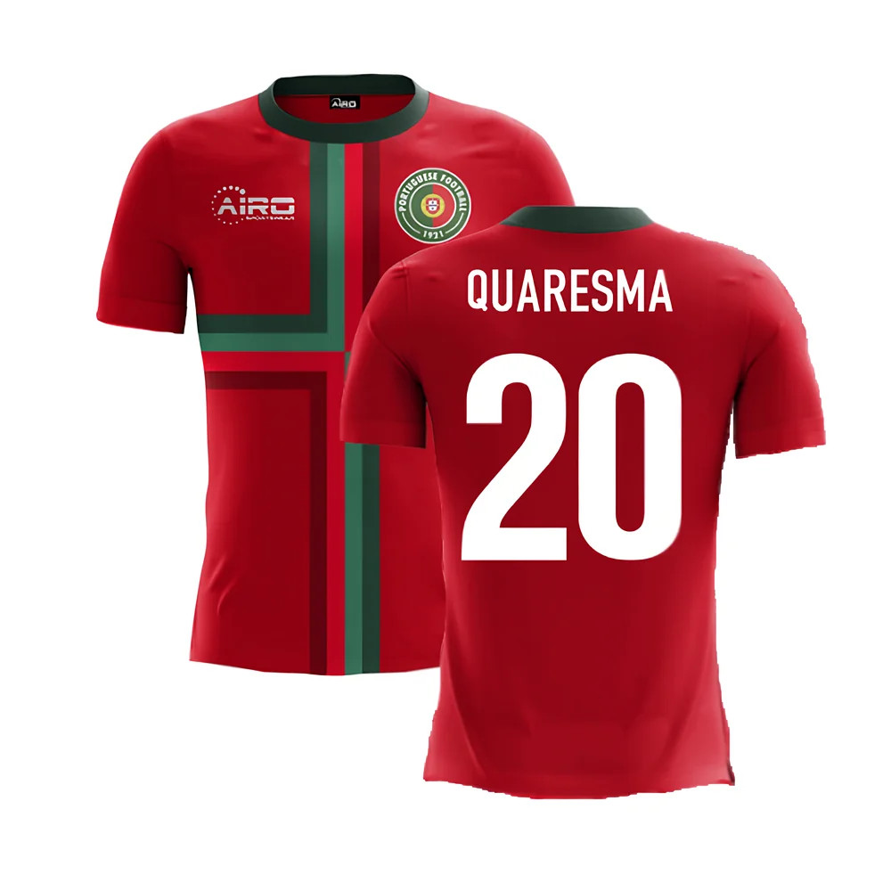 '25-'26 Portugal Airo Concept Home Shirt (Quaresma 20) Polyester Made By: Airo Sportswear Men's Red 3XL