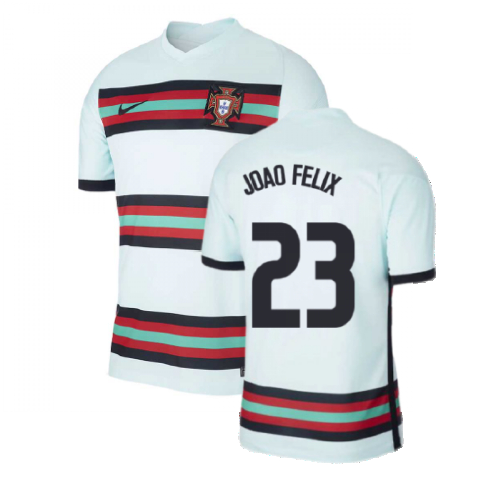 '20-'21 Portugal Away Nike Football Shirt (Joao Felix 23) Polyester Men's Blue Medium