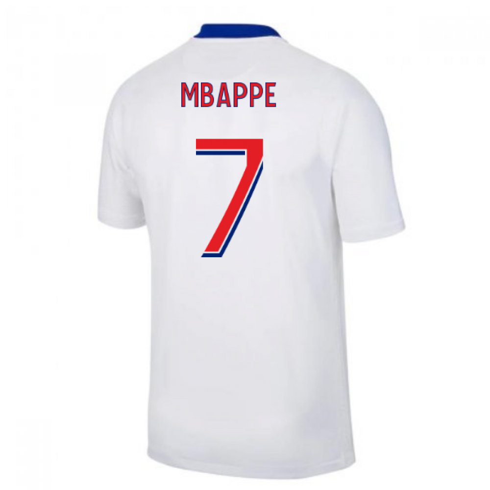 2020-2021 PSG Away Nike Football Shirt (Mbappe 7)