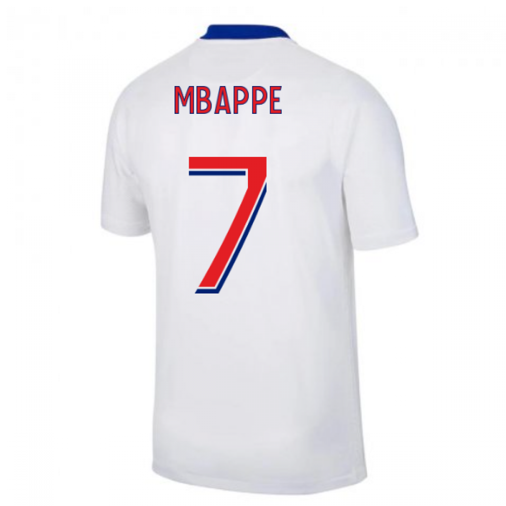 2020-2021 PSG Away Nike Football Shirt (Mbappe 7)