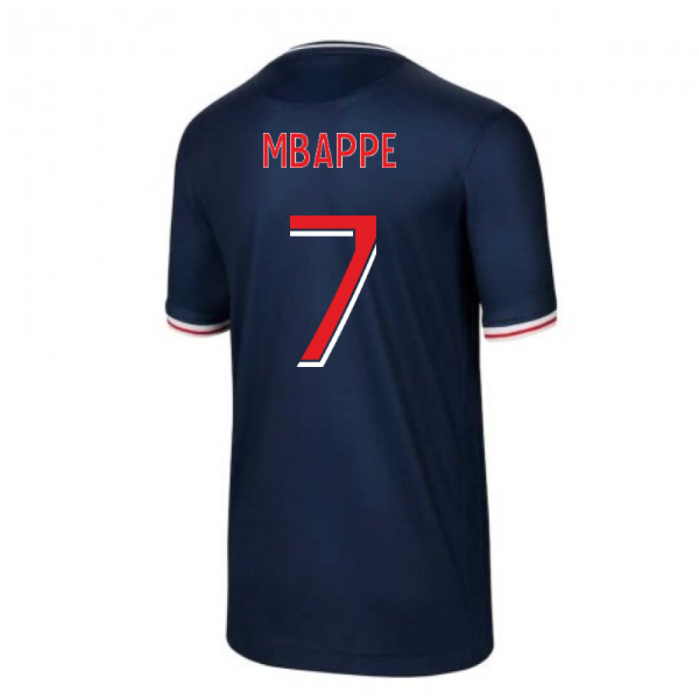2020-2021 PSG Home Nike Shirt (Kids) (MBAPPE 7)