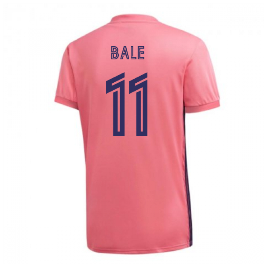 '20-'21 Real Madrid Adidas Away Football Shirt (Bale 11) Polyester Gareth Bale Men's Pink Xxl
