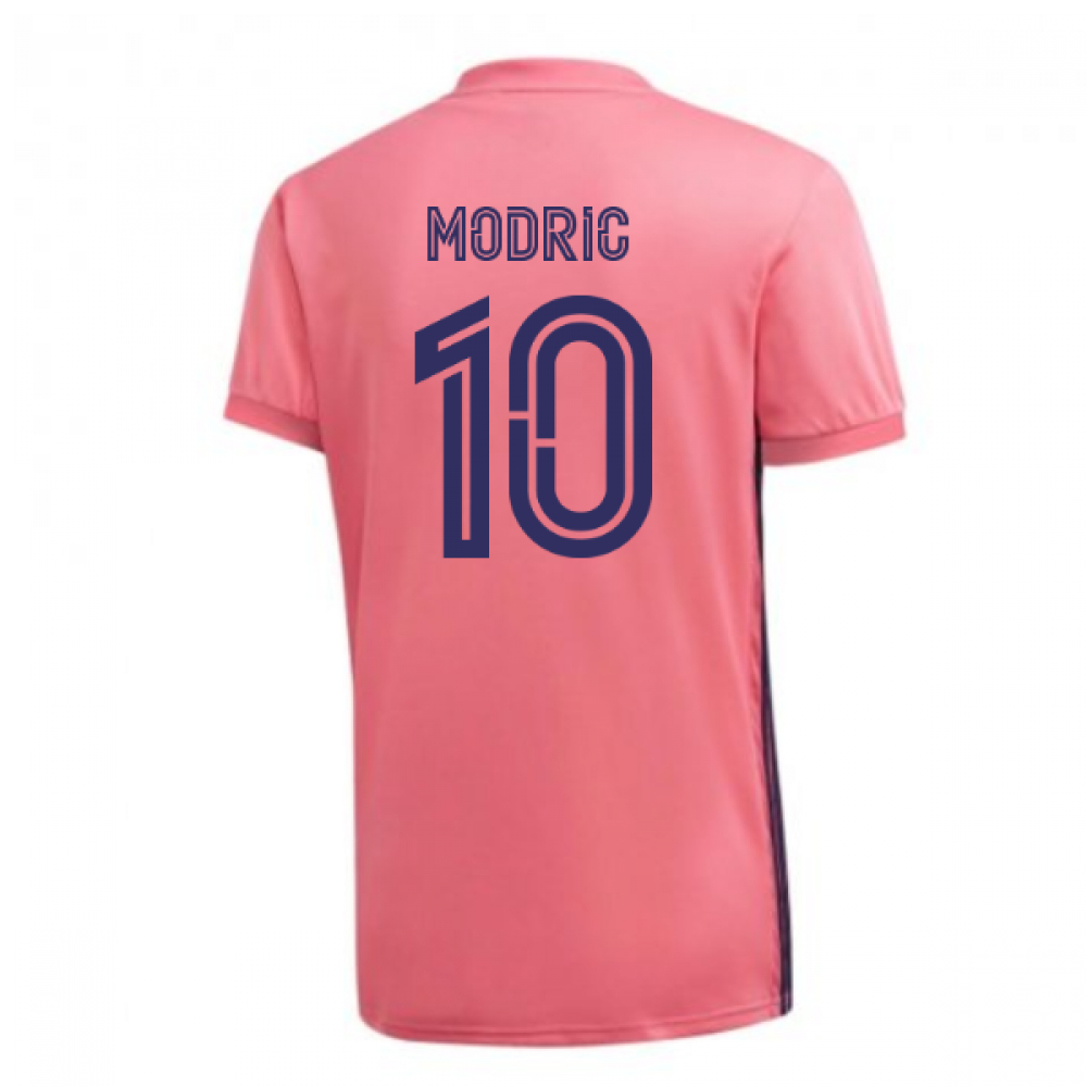 '20-'21 Real Madrid Adidas Away Football Shirt (Modric 10) Polyester Luka Modric Men's Pink Xxl