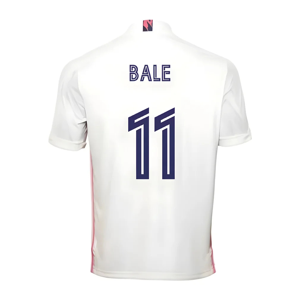 '20-'21 Real Madrid Adidas Home Football Shirt (Bale 11) Polyester Gareth Bale Men's White 3XL