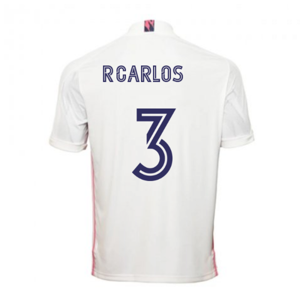 2020-2021 real madrid adidas home football shirt (r.carlos 3)