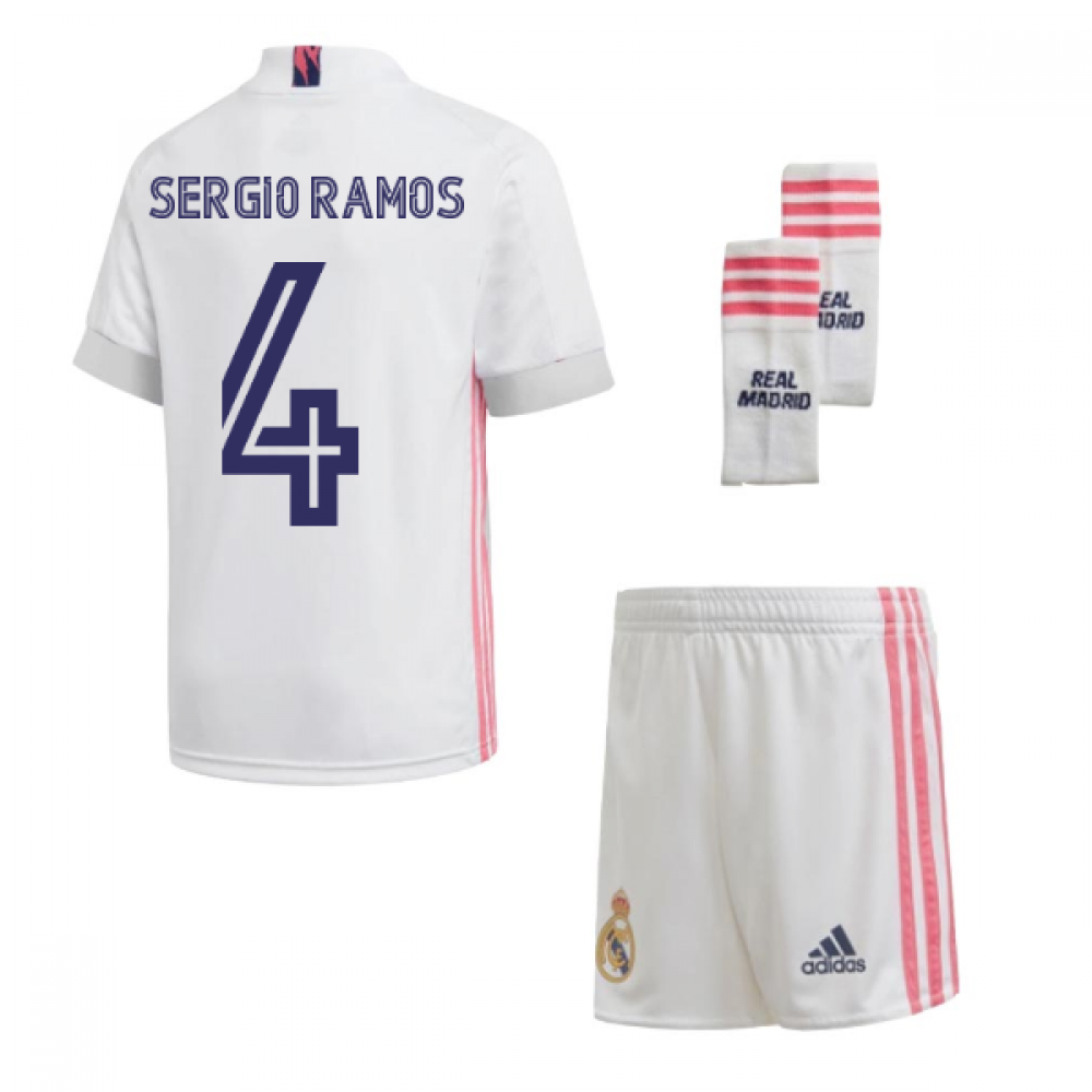 Click to view product details and reviews for 2020 2021 Real Madrid Adidas Home Full Kit Kids Sergio Ramos 4.