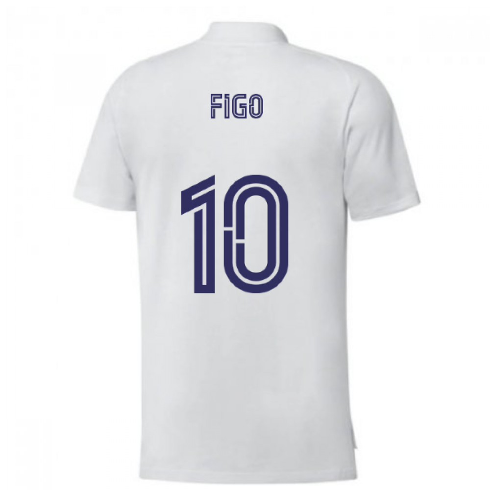 Click to view product details and reviews for 2020 2021 Real Madrid Training Tee White Figo 10.