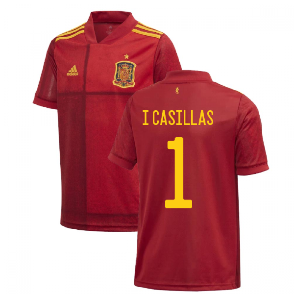 Click to view product details and reviews for 2020 2021 Spain Home Adidas Football Shirt Kids I Casillas 1.