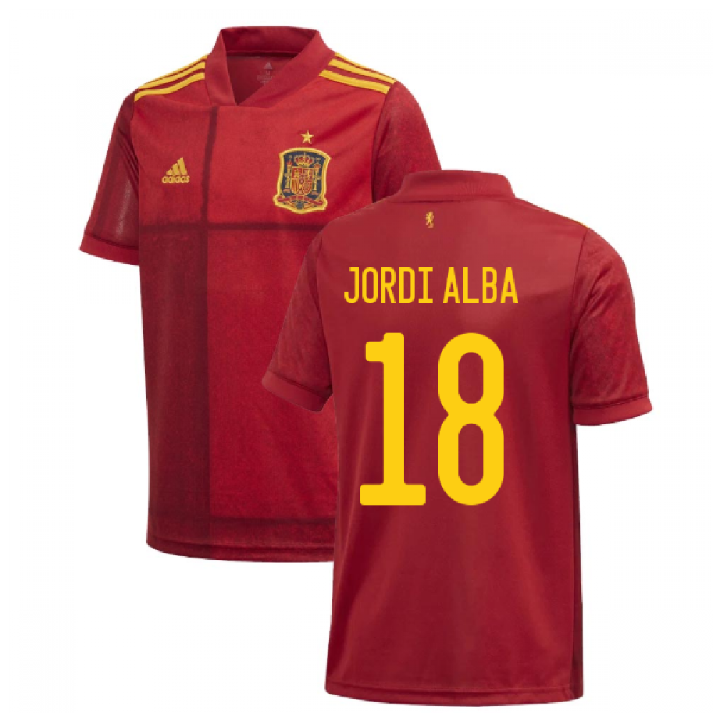 Click to view product details and reviews for 2020 2021 Spain Home Adidas Football Shirt Kids Jordi Alba 18.