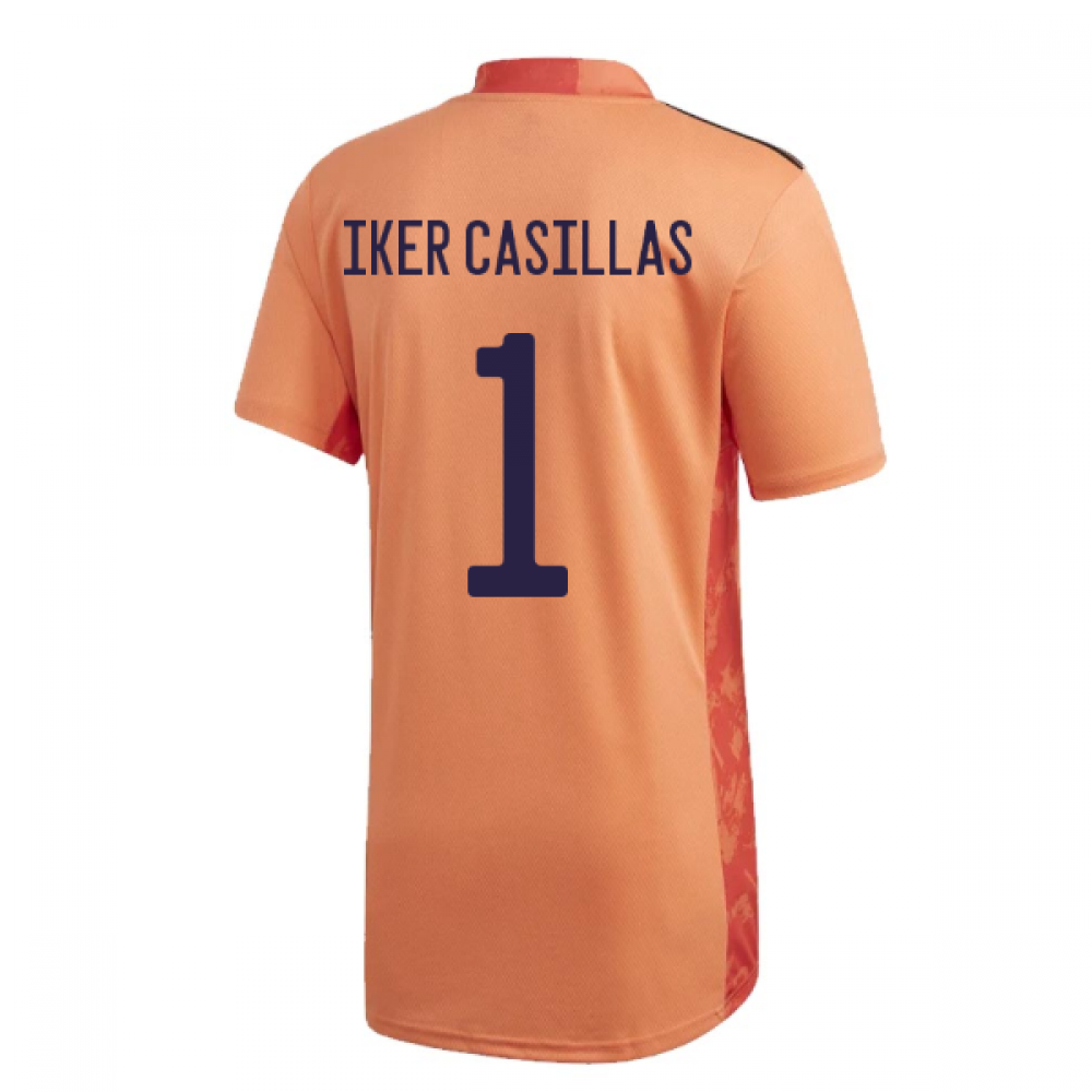 Click to view product details and reviews for 2020 2021 Spain Home Adidas Goalkeeper Shirt Orange Iker Casillas 1.