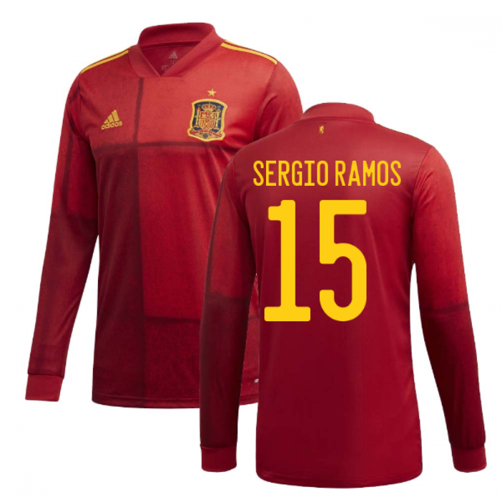 Click to view product details and reviews for 2020 2021 Spain Home Adidas Long Sleeve Shirt Sergio Ramos 15.