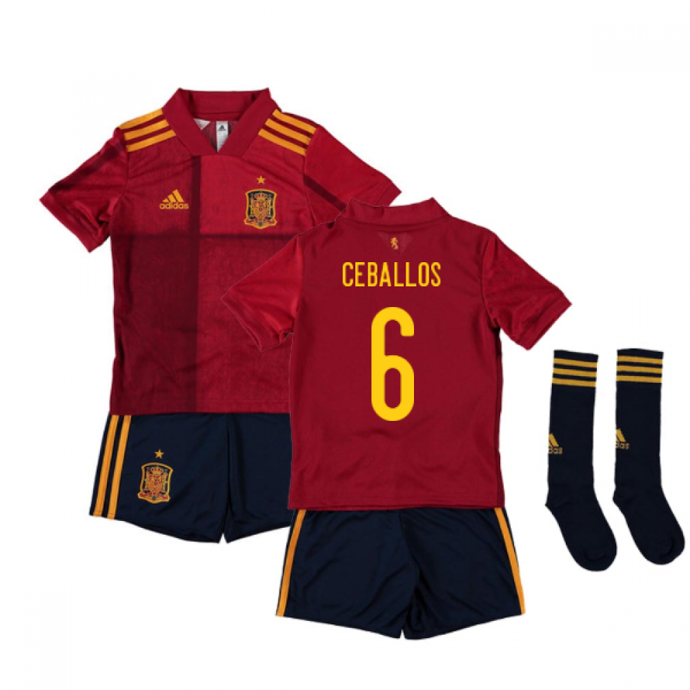 Click to view product details and reviews for 2020 2021 Spain Home Adidas Mini Kit Ceballos 6. Click to view product details and reviews for 2020 2021 Spain Home Adidas Mini Kit Ceballos 6.