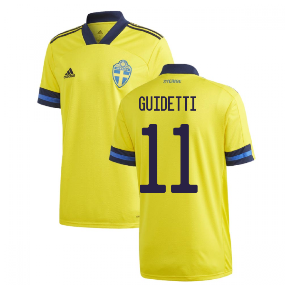 Click to view product details and reviews for 2020 2021 Sweden Home Adidas Football Shirt Guidetti 11. Click to view product details and reviews for 2020 2021 Sweden Home Adidas Football Shirt Guidetti 11.