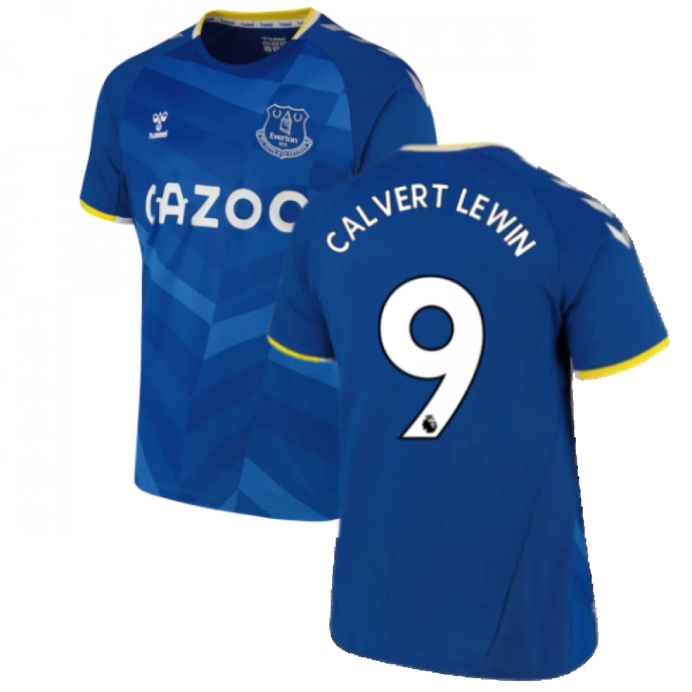 '21-'22 Everton Home Shirt (Calvert Lewin 9) Polyester Dominic Calvert Lewin Made By: Umbro Men's Blue 3XL