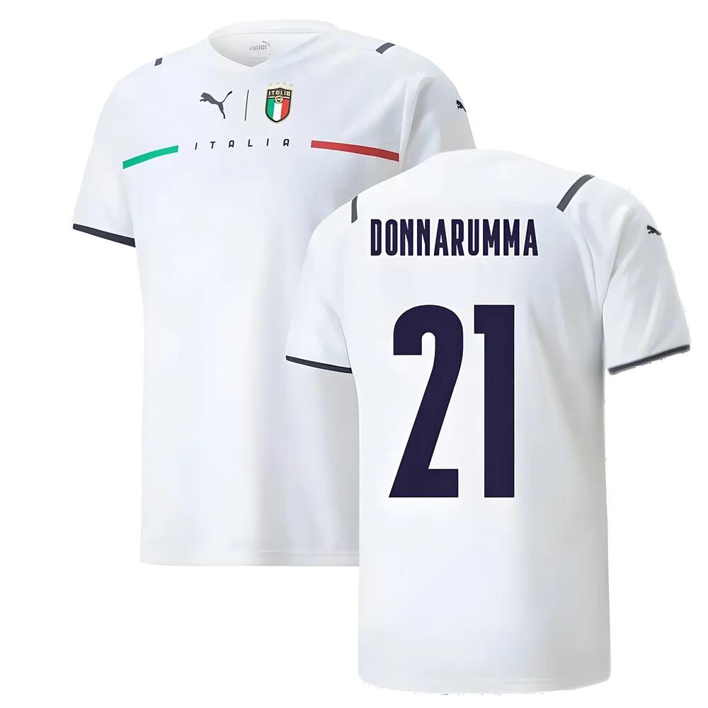 '21-'22 Italy Away Shirt (Donnarumma 21) Polyester Gianluigi Donnarumma Made By: Puma Men's White Xxl