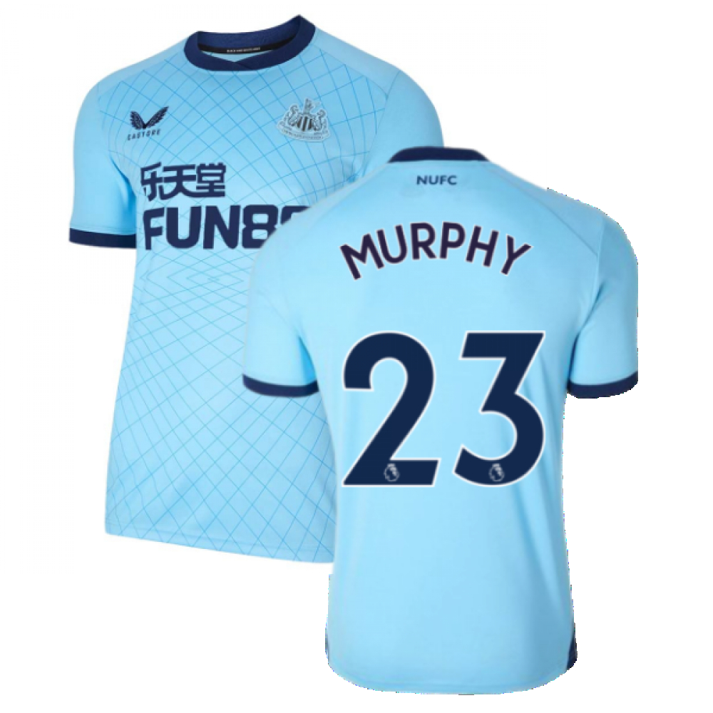 '21-'22 Newcastle United Third Shirt (Murphy 23) Polyester Jacob Murphy Made By: Castore Men's Blue Extra Large