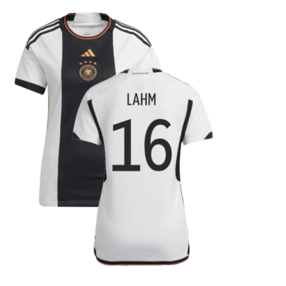 '22-'23 Germany Home Shirt () (Lahm 16) Polyester Philipp Lahm Made By: Adidas Women's White Small