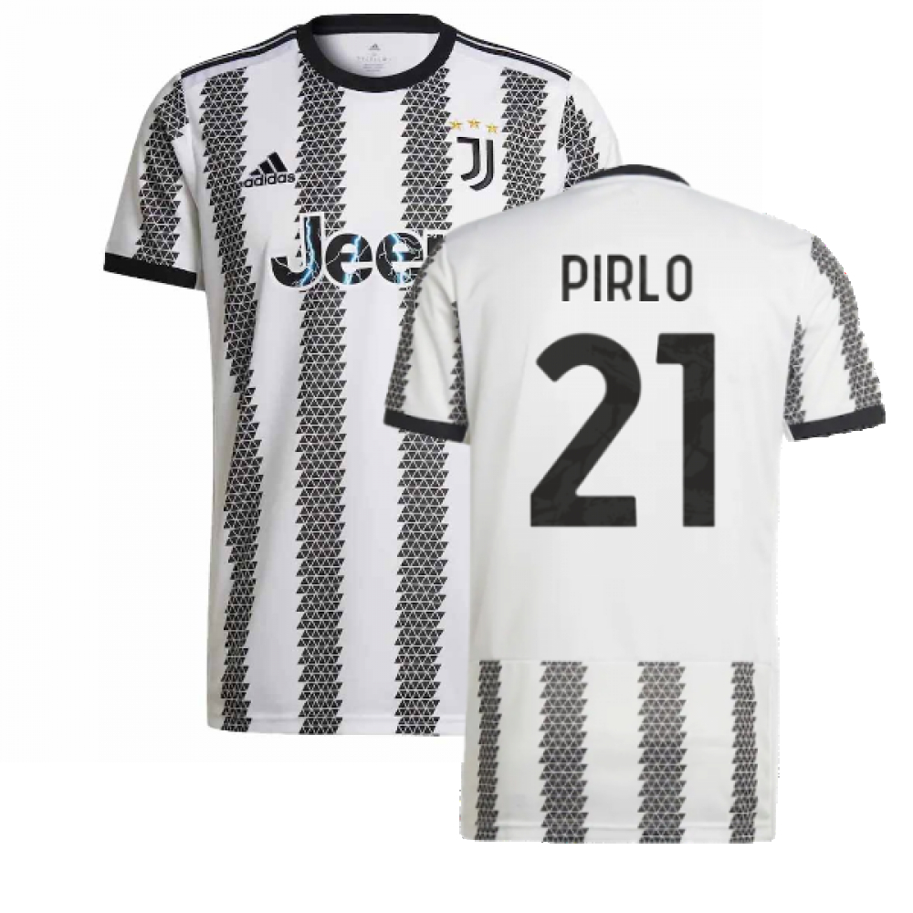 '22-'23 Juventus Home Shirt (Pirlo 21) Polyester Andrea Pirlo Made By: Adidas Men's White Xxl