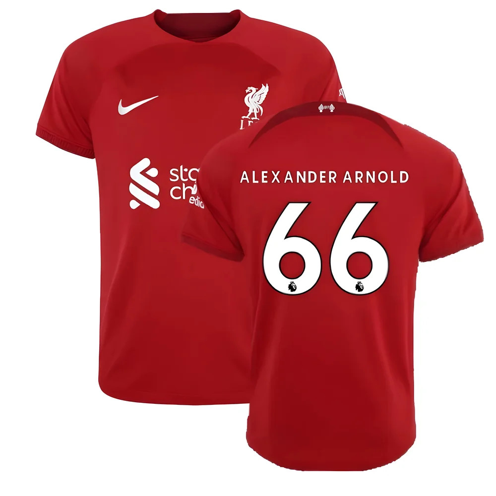 '22-'23 Liverpool Home Shirt (Alexander Arnold 66) Polyester Trent Alexander-Arnold Made By: Nike Men's Red Extra Small