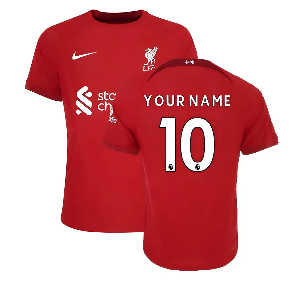 '22-'23 Liverpool Vapor Home Shirt (Your Name) Polyester Made By: Nike Men's Red Xxl
