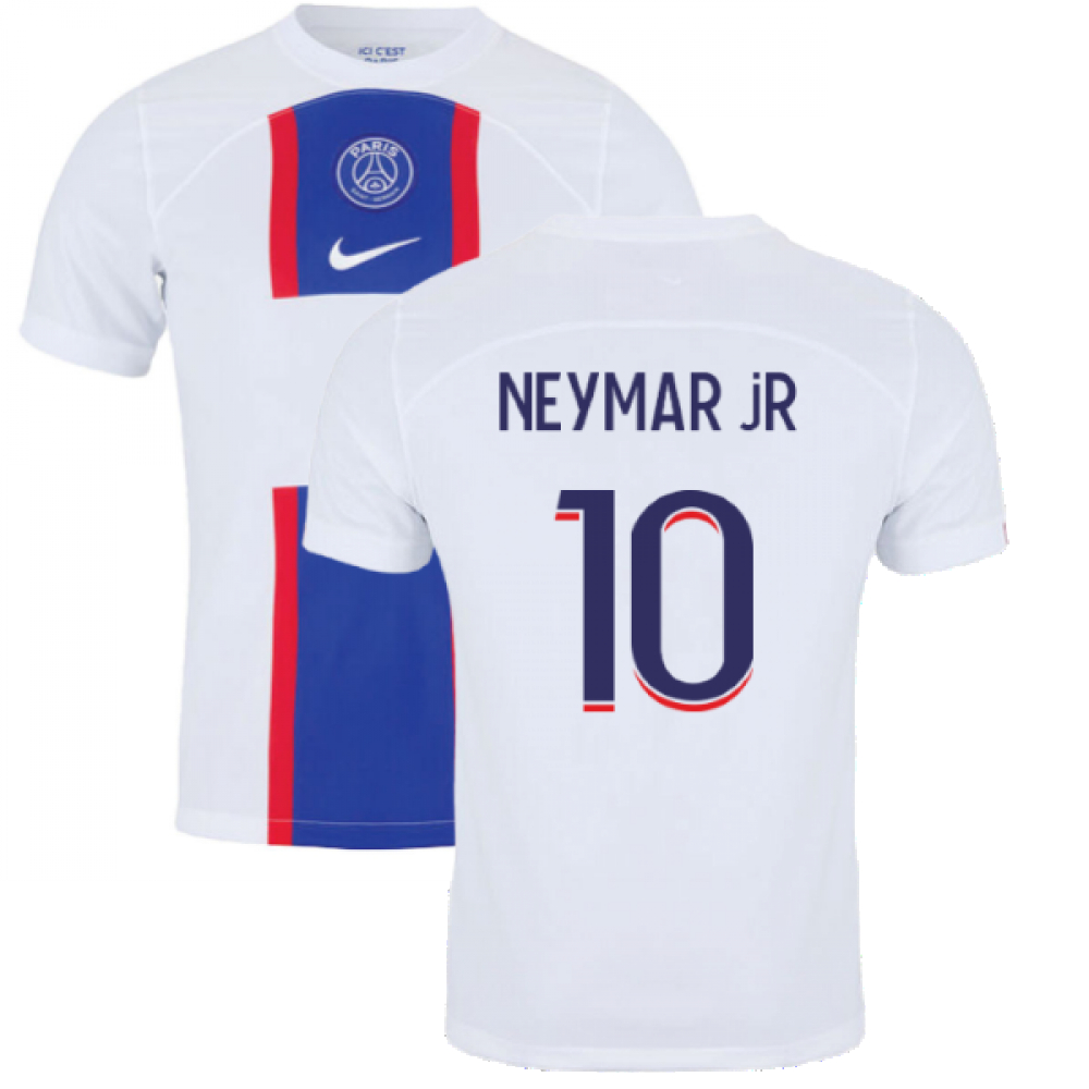'22-'23 Psg Third Shirt (Neymar Jr 10) Polyester Made By: Nike Men's Navy Xxl