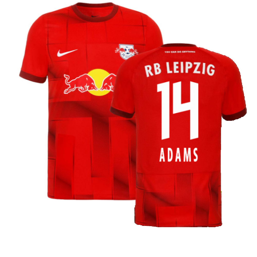 '22-'23 Bull Leipzig Away Shirt (Adams 14) Polyester Tyler Adams Made By: Nike Men's Red Large