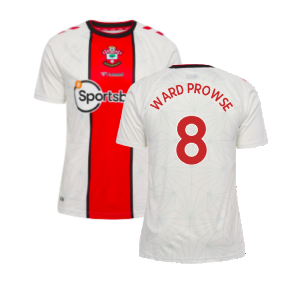 '22-'23 Southampton Home Shirt (Ward Prowse 8) Polyester James Ward-Prowse Made By: Hummel Men's White 3XL
