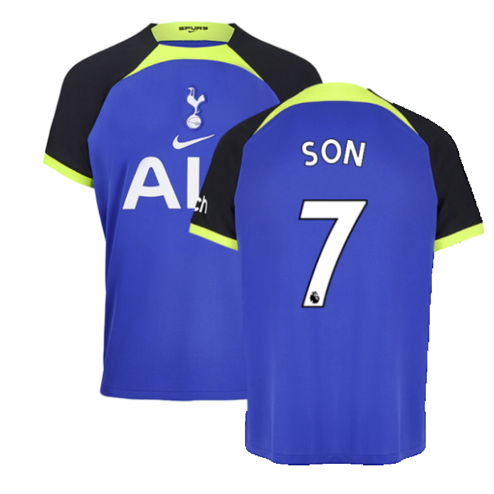 '22-'23 Tottenham Away Shirt () (Son 7) Polyester Heung-Min Son Made By: Nike Women's Navy Small