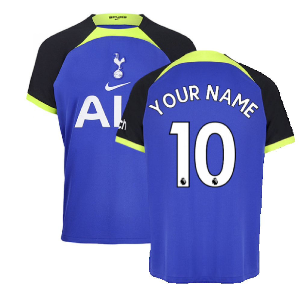 '22-'23 Tottenham Away Shirt () (Your Name) Polyester Made By: Nike Women's Navy Extra Small