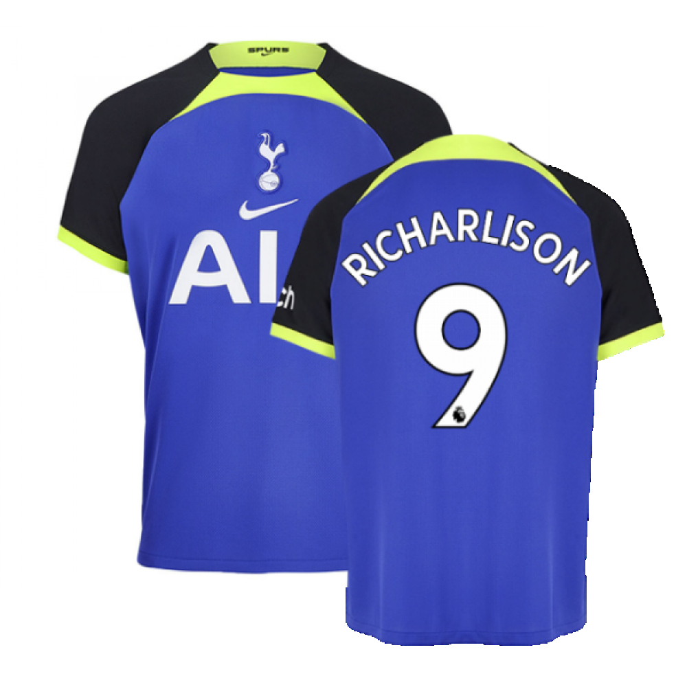 '22-'23 Tottenham Away Shirt (Richarlison 9) Polyester Made By: Nike Men's Navy Medium