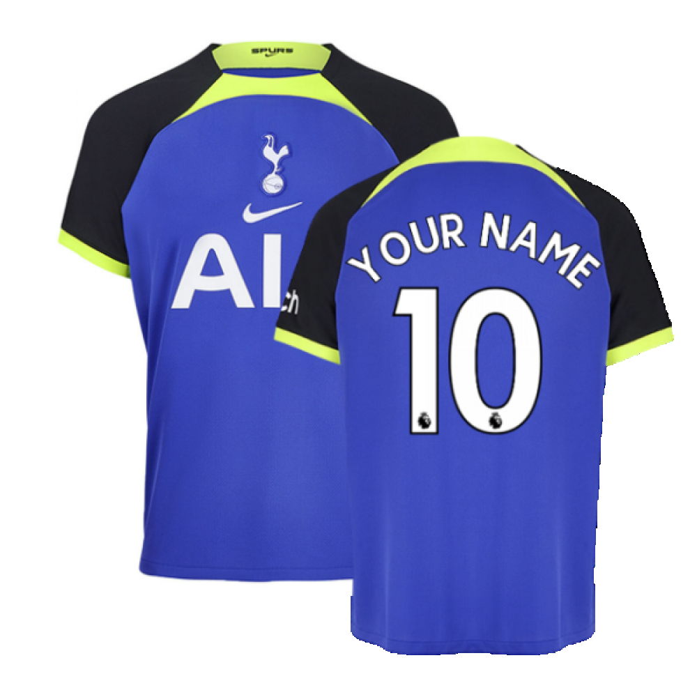 '22-'23 Tottenham Away Shirt (Your Name) Polyester Made By: Nike Men's Navy Extra Small