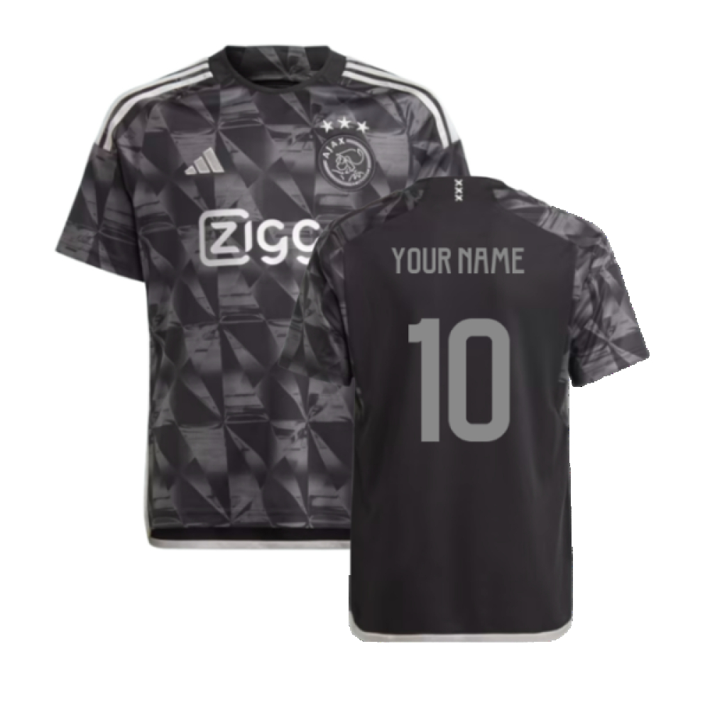 '23-'24 Ajax Third Shirt (Kids) (Your Name) Polyester Made By: Adidas Unisex Kids Black Size 9-10