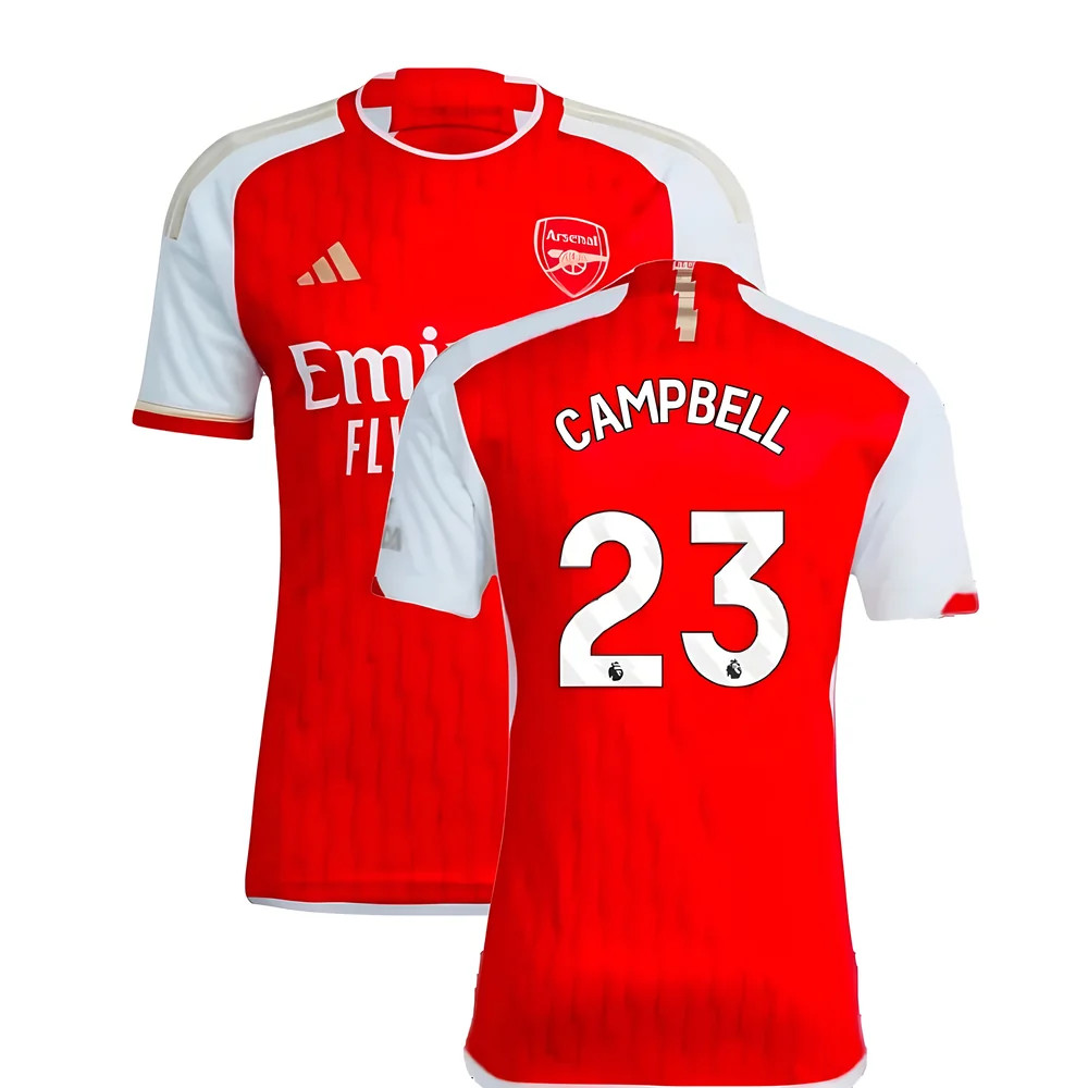 '23-'24 Arsenal Home Shirt (Campbell 23) Polyester Made By: Adidas Men's Red Xxl